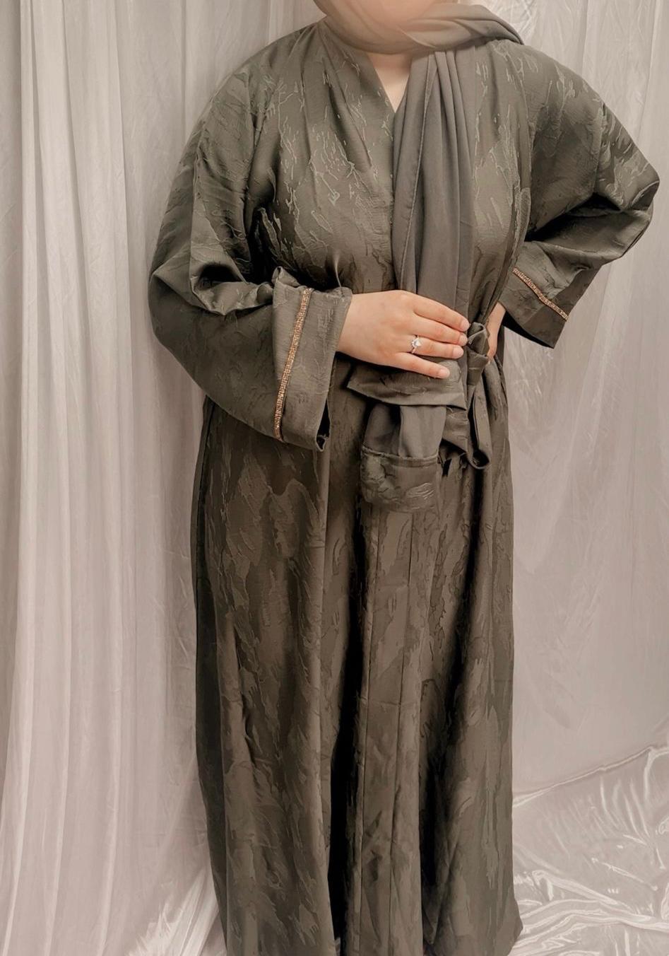 Grey Abaya